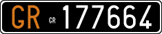 License plate of Italy, Cars (1927 year series)