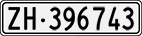 License plate of Switzerland, Cars