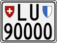 License plate of Switzerland, Motorcycles