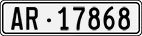 License plate of Switzerland, Cars