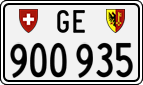 License plate of Switzerland, Cars