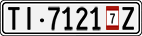 License plate of Switzerland, Vehicles w/o paid duty (with 