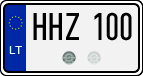 License plate of Lithuania, Cars
