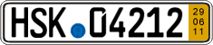 German license plate, Short-term transit plates