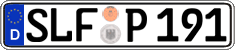 German license plate, Regular plates