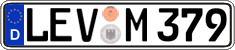 German license plate, Regular plates