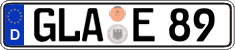 German license plate, Regular plates