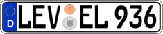 German license plate, Regular plates