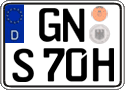 German license plate, Plates for oldtimers (type 