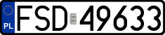License plates of Poland, Regular car plates