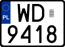 License plates of Poland, Special vehicles and motorcycles