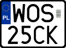 License plates of Poland, Special vehicles and motorcycles