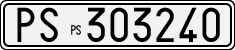 License plate of Italy, Cars (1927 year series)