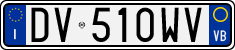 License plate of Italy, Cars (1994 year series)