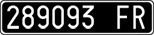 License plate of Italy, Cars (1927 year series)