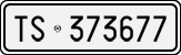 License plate of Italy, Cars (1927 year series)