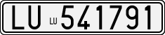 License plate of Italy, Cars (1927 year series)