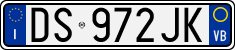 License plate of Italy, Cars (1994 year series)