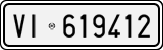 License plate of Italy, Cars (1927 year series)