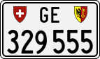 License plate of Switzerland, Cars