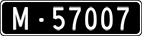 License plate of Switzerland, Military (black)