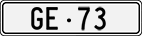 License plate of Switzerland, Cars