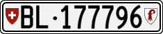 License plate of Switzerland, Cars