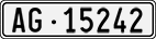 License plate of Switzerland, Cars