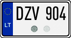 License plate of Lithuania, Cars