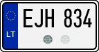 License plate of Lithuania, Cars