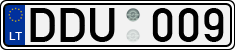 License plate of Lithuania, Cars