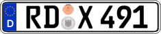 German license plate, Regular plates