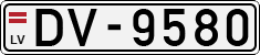 License plate of Latvia, Regular car plates