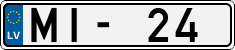 License plate of Latvia, Regular car plates
