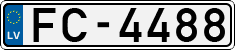 License plate of Latvia, Regular car plates