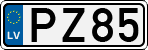 License plate of Latvia, Regular car plates
