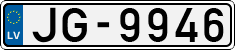 License plate of Latvia, Regular car plates