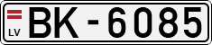 License plate of Latvia, Regular car plates