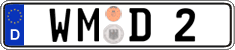 German license plate, Regular plates