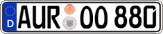 German license plate, Regular plates