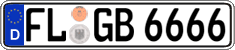 German license plate, Regular plates