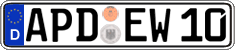 German license plate, Regular plates