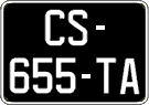 French license plate, SIV (oldtimers)