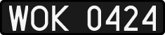 License plates of Poland, 1976 year system