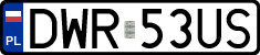 License plates of Poland, Regular car plates