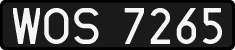 License plates of Poland, 1976 year system