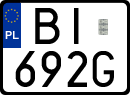 License plates of Poland, Special vehicles and motorcycles