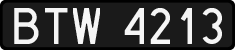 License plates of Poland, 1976 year system