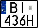 License plates of Poland, Special vehicles and motorcycles