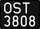 License plates of Poland, 1976 year system